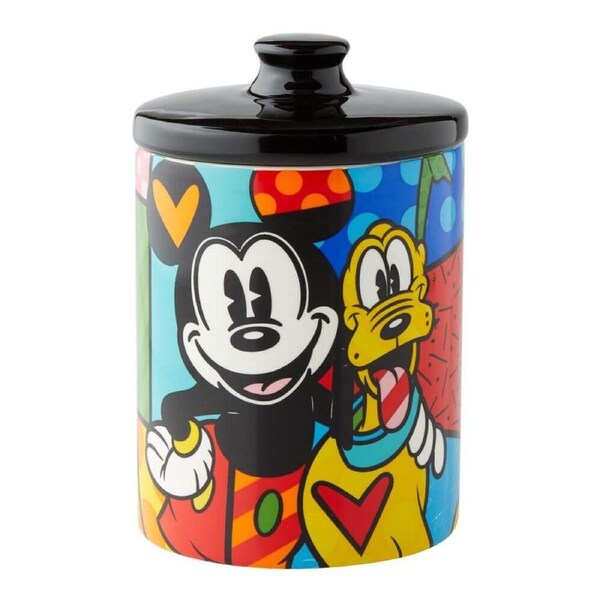 Disney Britto - Mickey and Pluto Small Canister 15cm