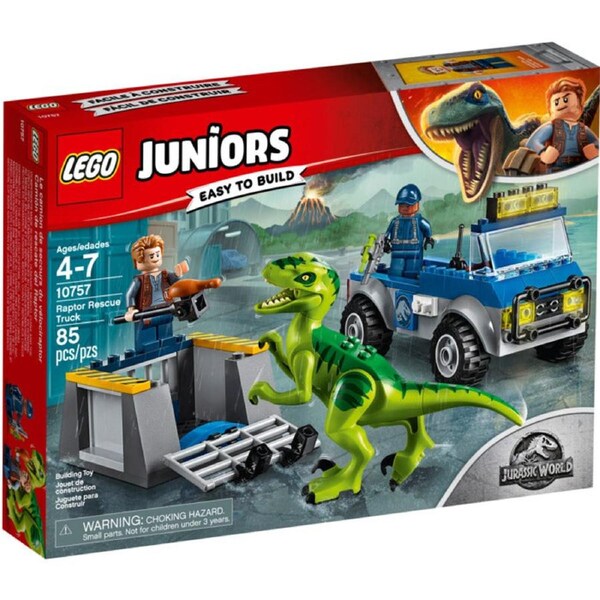 LEGO 10757 - Juniors Jurassic World Raptor Rescue Truck