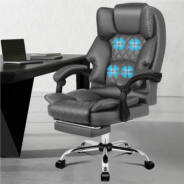 ALFORDSON Gaming Massage Office Chair with Footrest