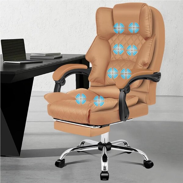 ALFORDSON Gaming Massage Office Chair with Footrest