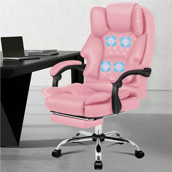 ALFORDSON Gaming Massage Office Chair with Footrest