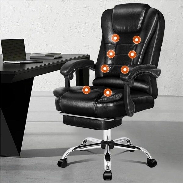ALFORDSON PU Leather Heated Massage Office Chair
