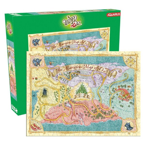 500pc Aquarius The Wizard of Oz Map 35x48cm Jigsaw Puzzle Kids Fun Game 14y+