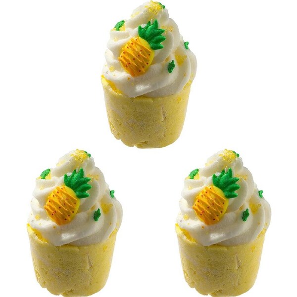 3PK Bomb Cosmetic Pineapple Party Bath Bomb Mallow Fragrance Bathing Tub Fizzy