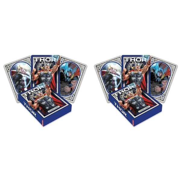 2PK Aquarius Marvel Thor Playing Cards Poker Party Fun Play Gaming Standard Deck