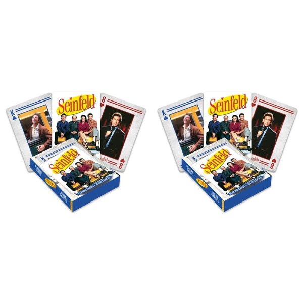 2PK Aquarius Seinfeld Photos Playing Cards Poker Family Gaming Standard Deck Set