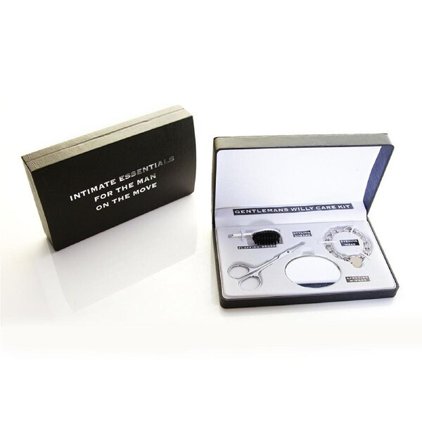 Boxer Gifts Gentlemans Willy Care Kit Shears/Brush Grooming Set w/Vanity Case
