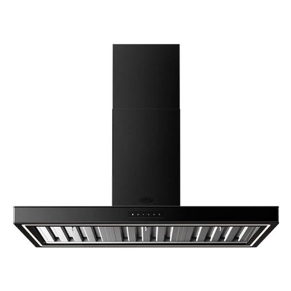 Belling 110cm T-Shape Canopy Rangehood 1000m3/h Smoke Odour Extractor Matte BLK