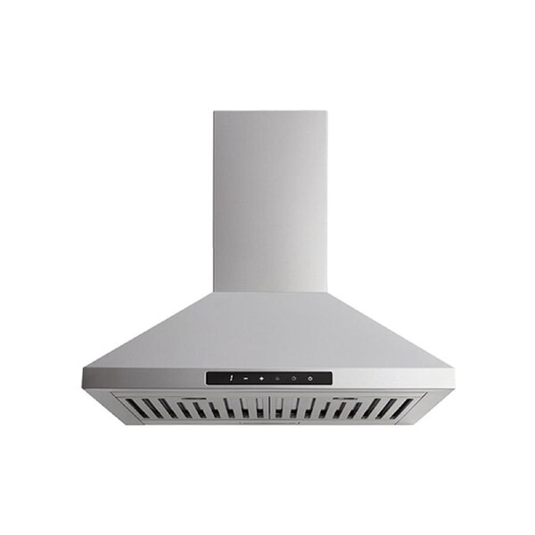 Euromaid 60cm Pyramid Canopy Rangehood 700m3/h Stainless Steel Exhaust Silver