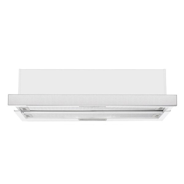 Euromaid 60cm Slide-Out Ducted Rangehood 440m3/h LED Stainless Steel Silver