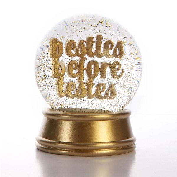 Boxer Gifts Glitter Ball Snow Globe Resin Home Ornament Besties Before Testes