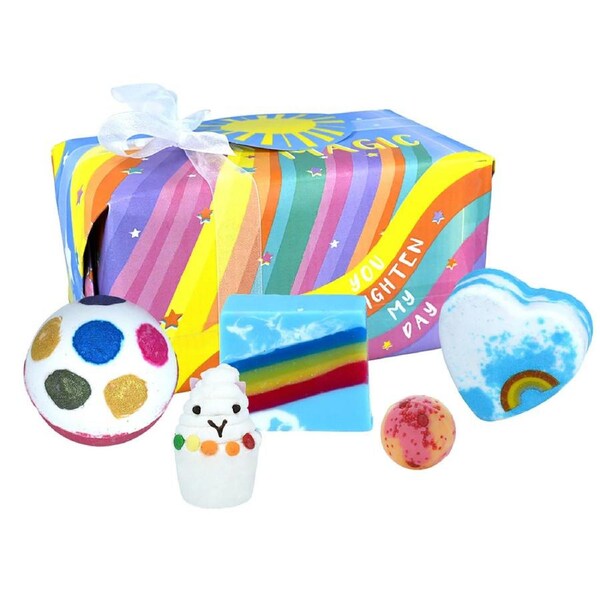 5pc Bomb Cosmetics You Are Magic Bath Bomb/Soap Slice Gift Box Body Fragrance