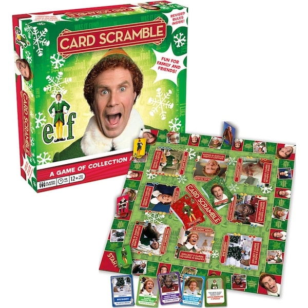 Aquarius Elf Card Scramble Board Game Kids/Adult Party Fun Family Play 12y+