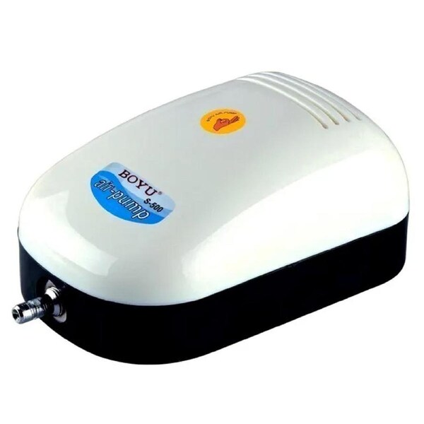 Boyu Aquarium/Fish Tank Electric Air Pump Single Outlet 6.5x11x5.5cm Black