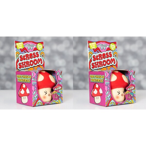 2PK Boxer Gifts Stress Shroom Squishy/Fidget Toy Fun Anxiety Relief Ball