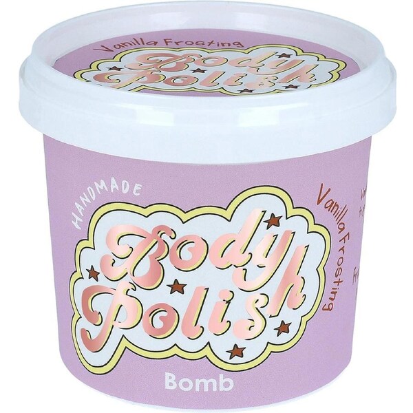 Bomb Cosmetics Vanilla Frosting Scented Body Polish Bath Shower Cream Scrub