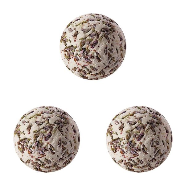 3PK Bomb Cosmetics Lavender Bath Bomb Creamer Body Fragrance Bathing Tub Fizzies