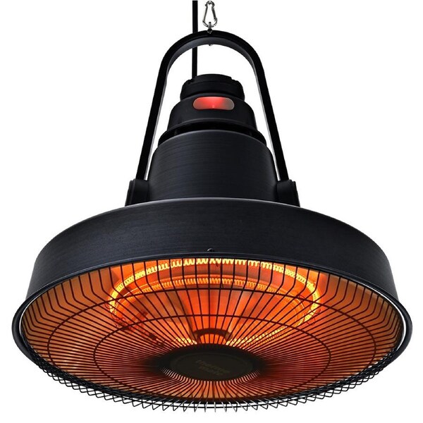 THERMOMATE 1500W Hanging Outdoor Electric Patio Heater, Radiant Carbon Fiber Element, with Remote Control