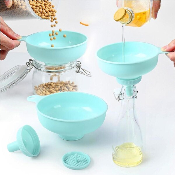 2pack Wide Mouth Kitchen Funnels Wide Mouth Versatile Funnel Canning Funnel