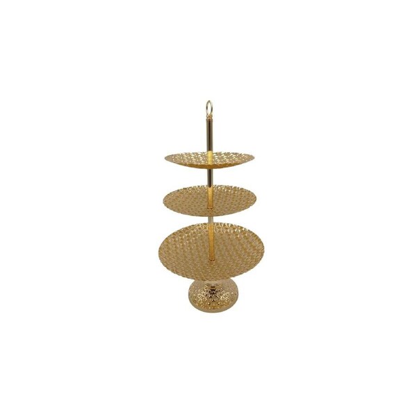 Gold Cake Stand - 3 Tier
