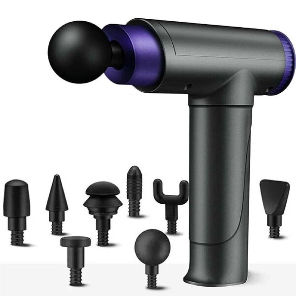 Deep Tissue Percussion Massage Gun LCD 8-Heads Muscle Vibration Therapy Relaxing