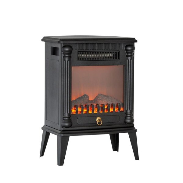 Lenoxx Electric Log Fireplace Heater with Overheat Protection