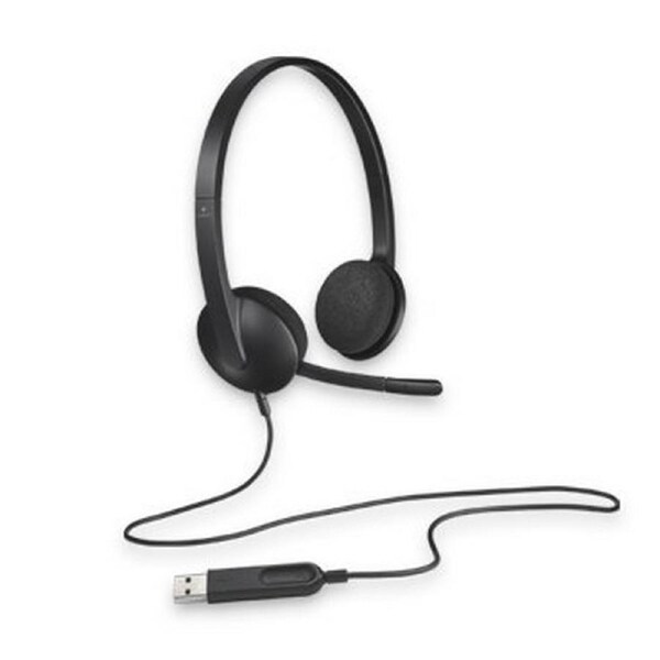 Logitech H340 Plug-and-Play USB Headset with Noise Cancelling Microphone [981-000477]