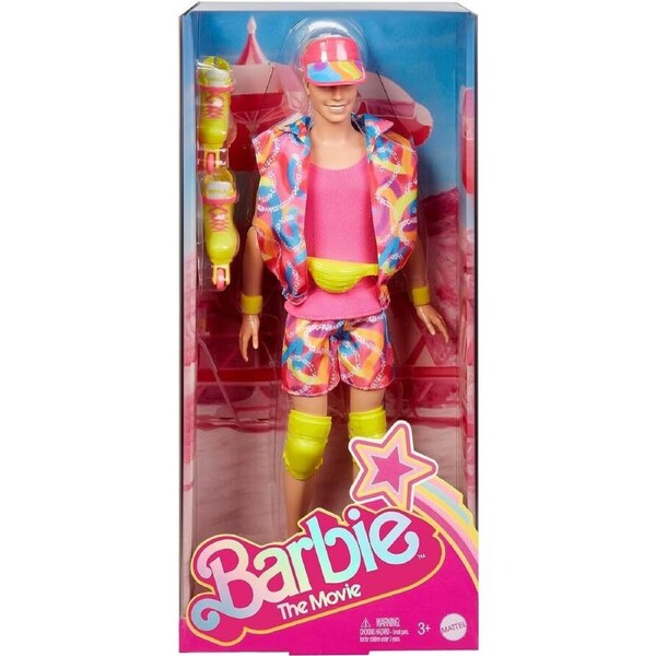 Barbie the Movie Doll Ken Doll In Inline Skating Outfit HRF28
