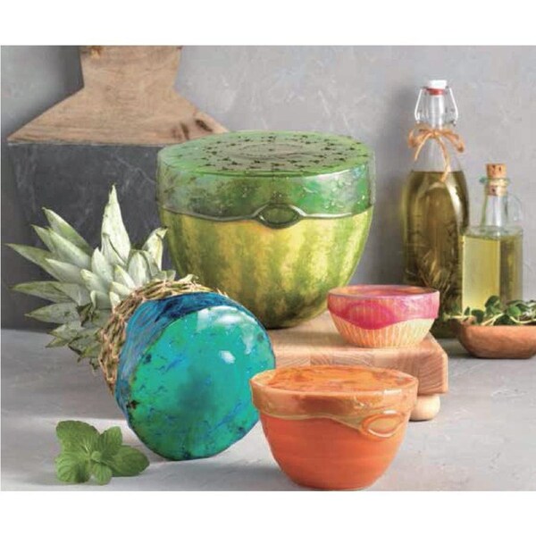 4 Pcs Silicone Reusable Bubbly Stretch Food Lids