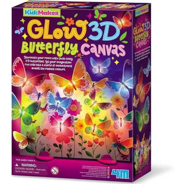 4M - 3D Glow Butterfly Canvas