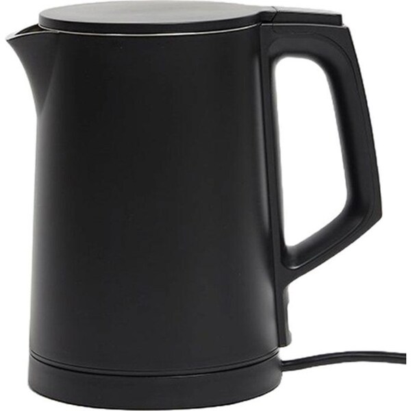 Nero Double Wall Kettle 0.8L Stainless Steel Compact Small Black