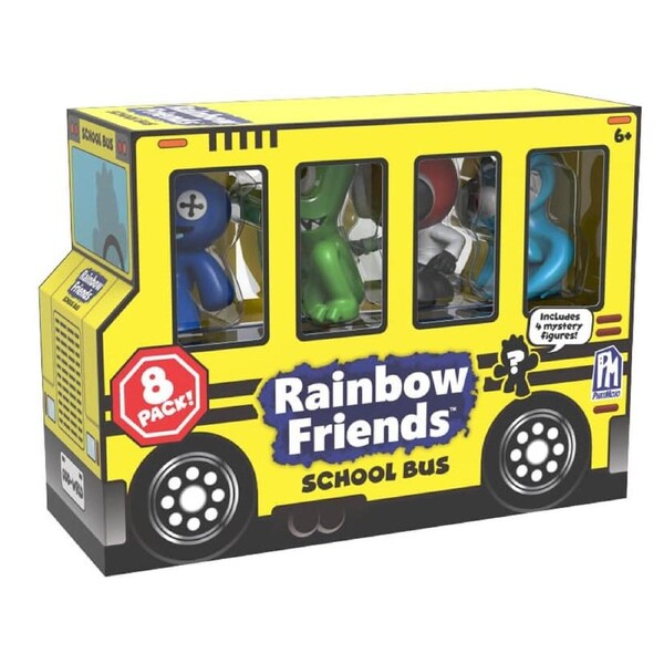 Rainbow Friends School Bus Mini Figure 8 Pack