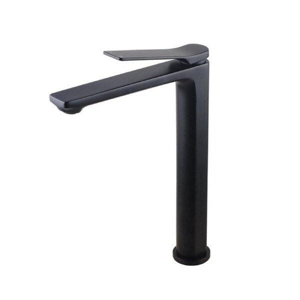 Aquaperla RUSHY Matt Black Solid Brass Tall Most Above Counter Basin Mixer
