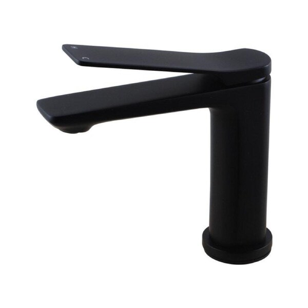 Aquaperla RUSHY Classic Matt Black Solid Brass Basin Mixer