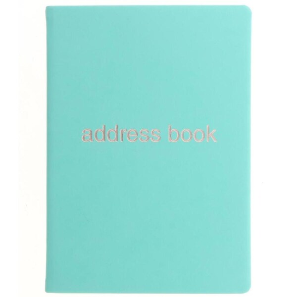 Letts Dazzle A5 Address Book Turquoise Coloured Notebook Home Office Stationery