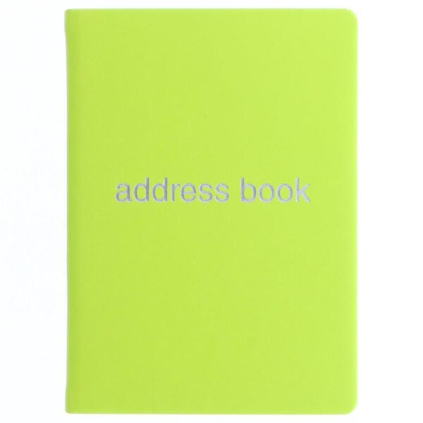 Letts Dazzle A6 Address Book Pear Coloured Notebook Home Office Stationery