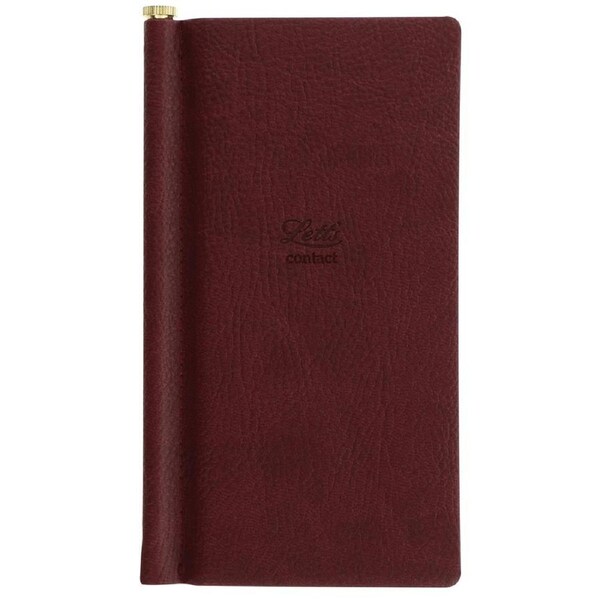 Letts Origins Slim Address Book Chocolate Coloured Notebook Home Stationery