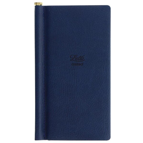 Letts Origins Slim Address Book Navy Coloured Notebook Home Stationery