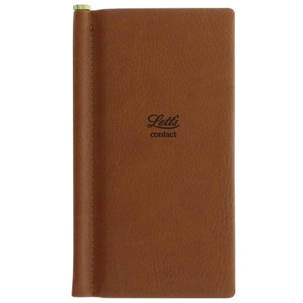 Letts Origins Slim Address Book Tan Coloured Notebook Home Office Stationery