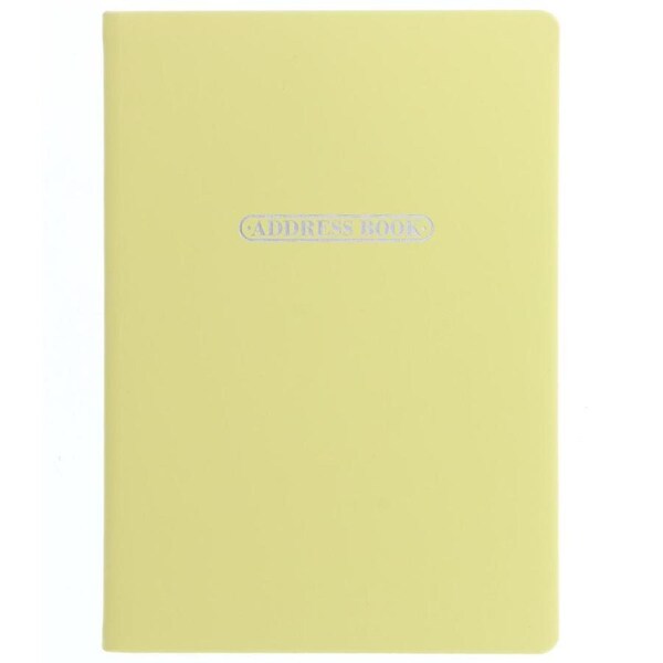 Letts Pastel A5 Address Book Lemon Coloured Notebook Home Office Stationery