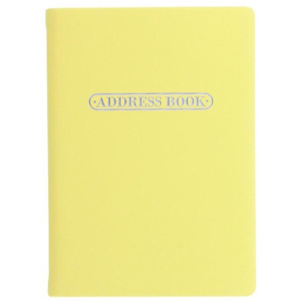 Letts Pastel A6 Address Book Lemon Coloured Notebook Home Office Stationery