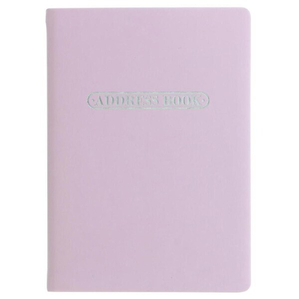 Letts Pastel A6 Address Book Lilac Coloured Notebook Home Office Stationery