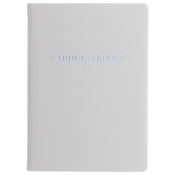 Letts Pastel A6 Address Book Grey Coloured Notebook Home Office Stationery