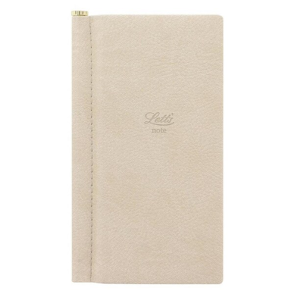 Letts Origins Slim Writing Journal Notebook Grey With Gold Pen Home Stationery