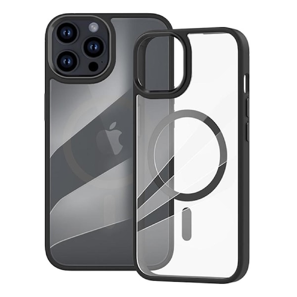 ZUSLAB iPhone 13 Pro MagSafe Case Slim Hybrid Pro Protective Heavy Duty Shockproof Cover for Apple - Black