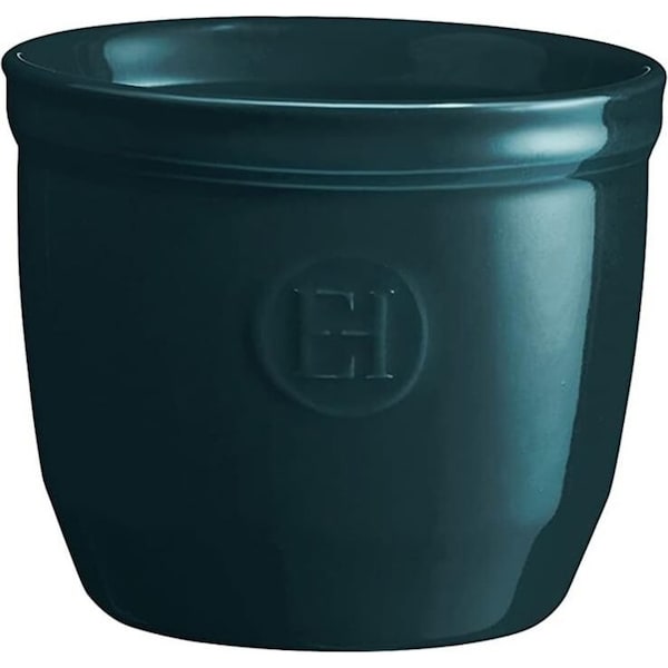 Emile Henry 8cm Ceramic Ramekin Dessert/Creme Brulee Baking Dish Ocean Blue