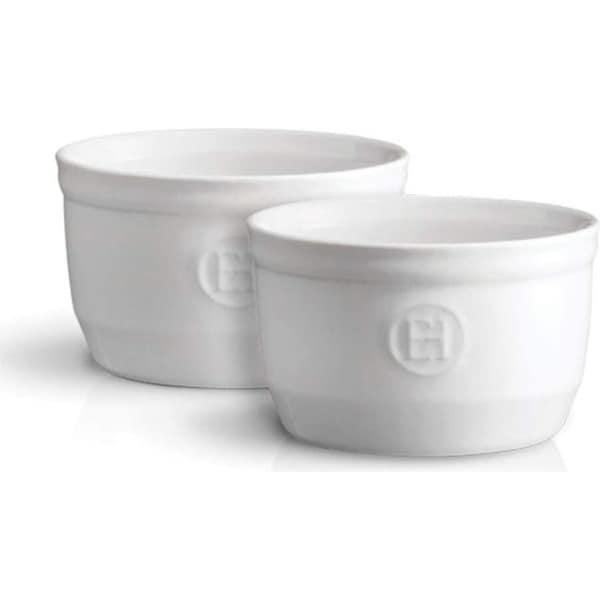 2pc Emile Henry 10cm Ceramic Ramekin Dessert/Brulee Baking Snack Dish Flour