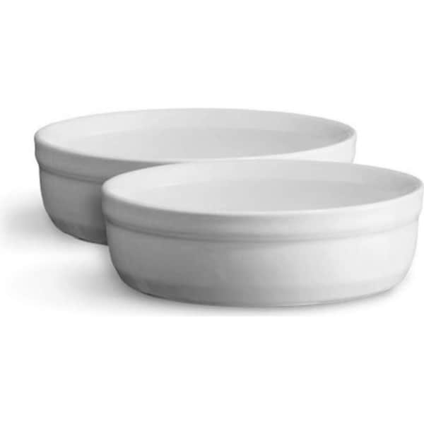 2pc Emile Henry 12cm Ceramic Creme Brulees Bowl Set Baking Dessert Dish Flour