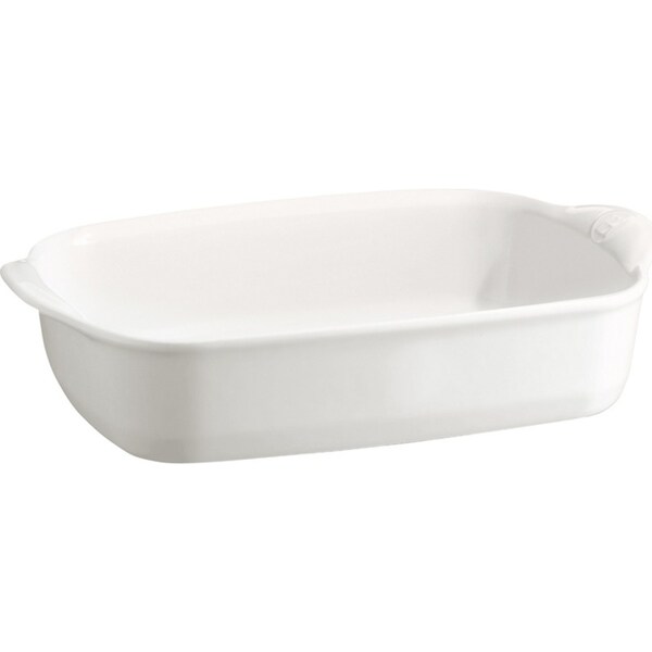Emile Henry 42cm Ceramic Oven Dish Food/Meal Baking Pan Large Rectangle Flour