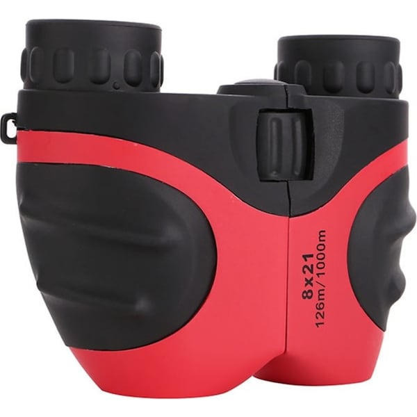 Catzon Kids Binoculars 8x21 Compact Waterproof for Age 3-12 Explore Nature-Red